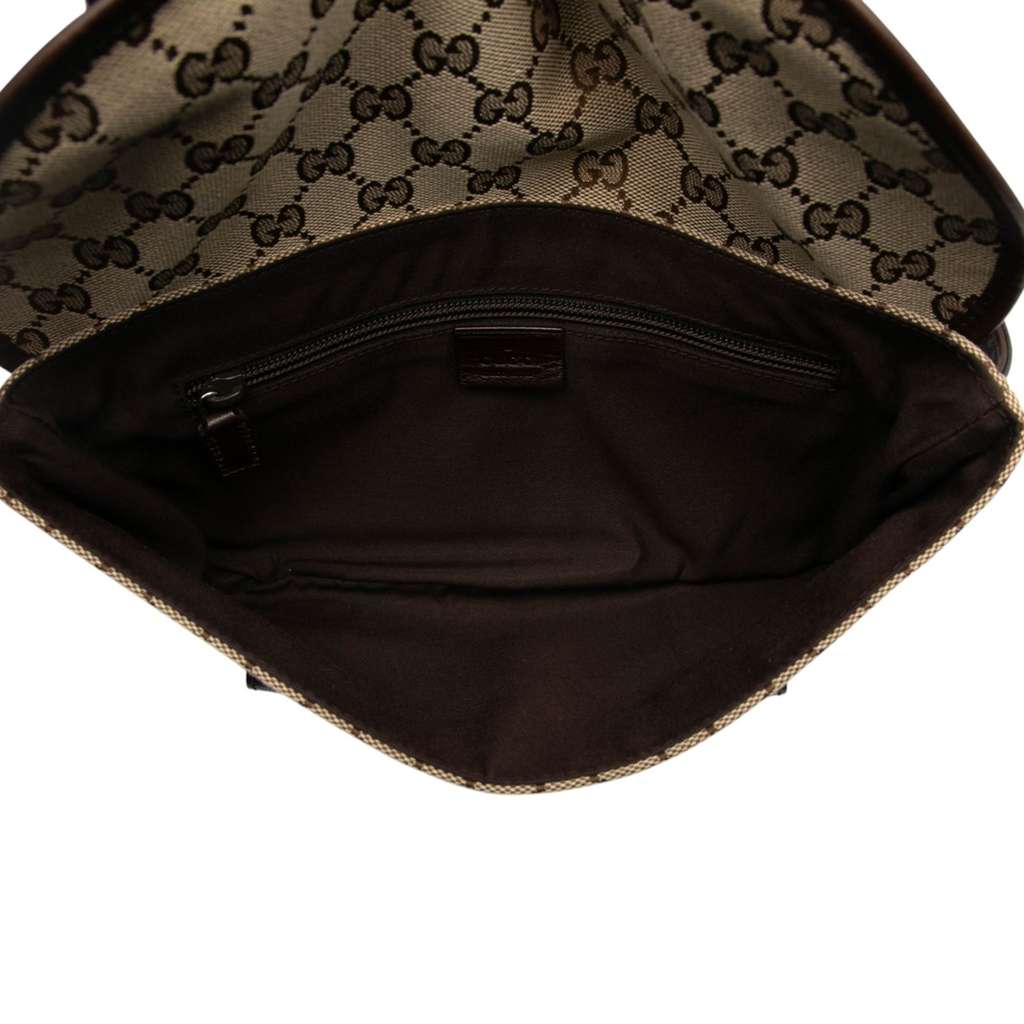Gucci GG Canvas Belt Bag Brown Canvas Good condition - Model View