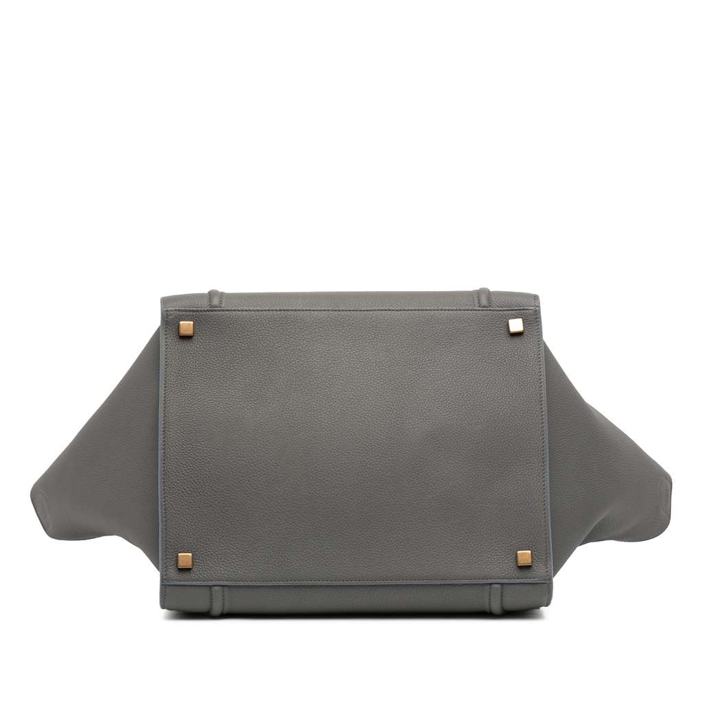 Celine Medium Leather Phantom Luggage Tote Grey Leather Good condition - Inside View