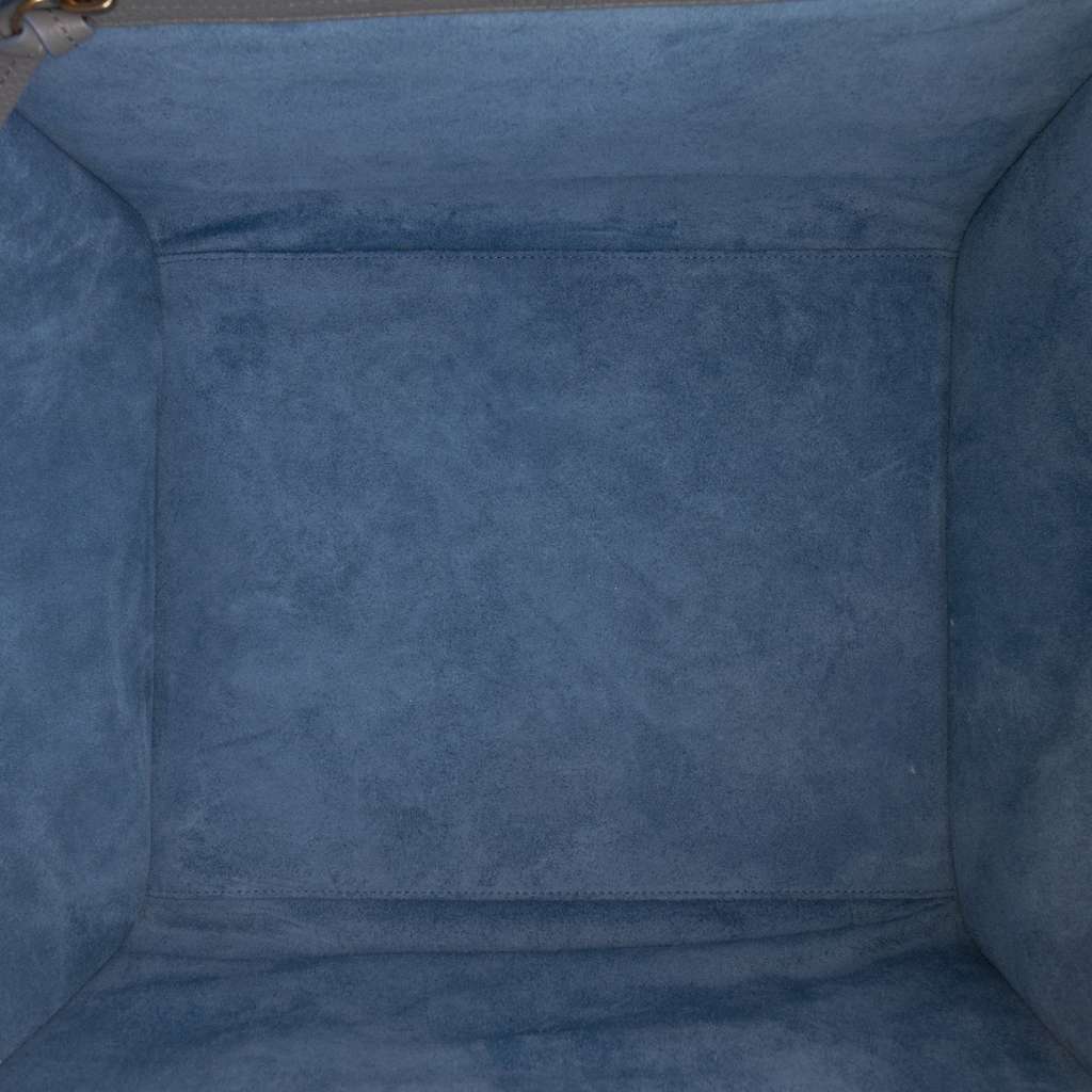 Celine Medium Leather Phantom Luggage Tote Grey Leather Good condition - Model View