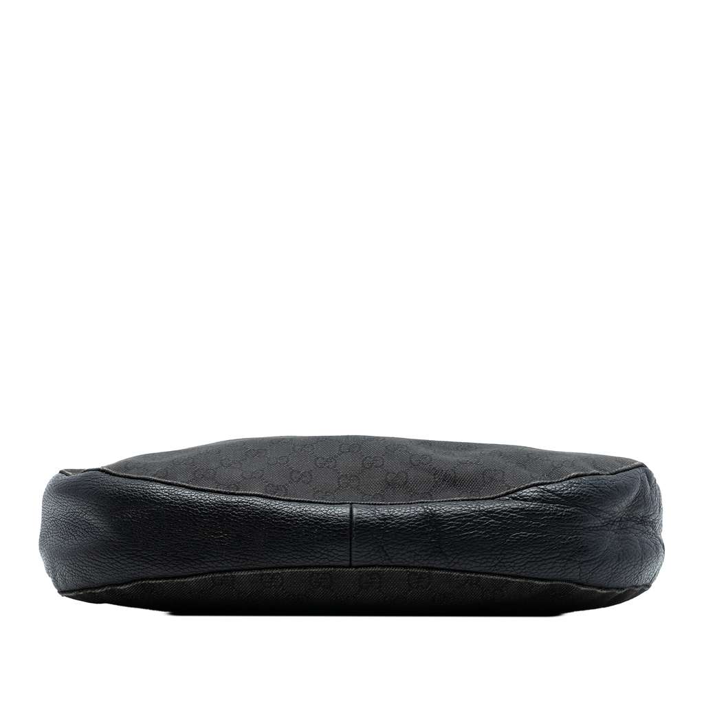 Gucci GG Denim Shoulder Bag Black Denim Good condition - Inside View