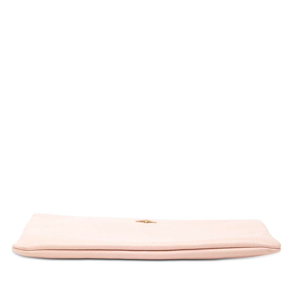 Gucci Leather Blind For Love Clutch Pink Leather Good condition - Inside View