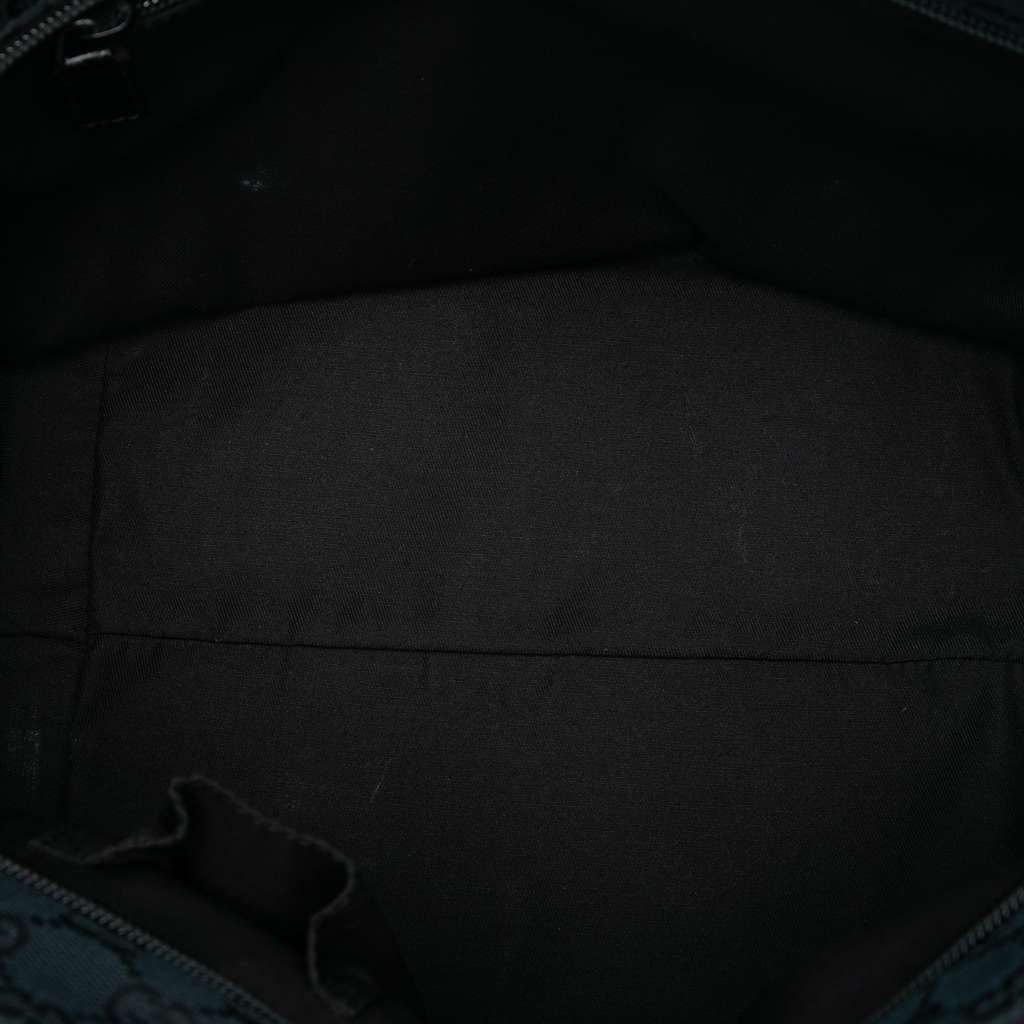 Gucci GG Canvas Web Tote Blue Canvas Good condition - Model View