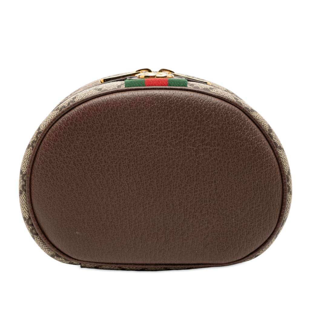 Gucci GG Supreme Web Ophidia Vanity Bag Brown Canvas Good condition - Inside View