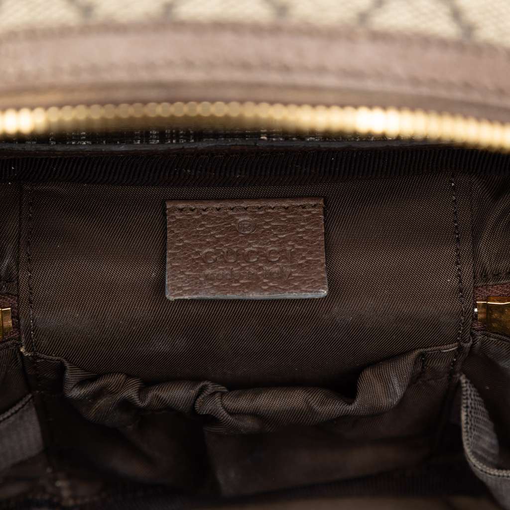 Gucci GG Supreme Web Ophidia Vanity Bag Brown Canvas Good condition - Box View