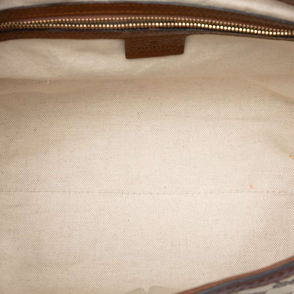 Gucci GG Canvas Bella Flap Satchel Brown Canvas Good condition - Model View
