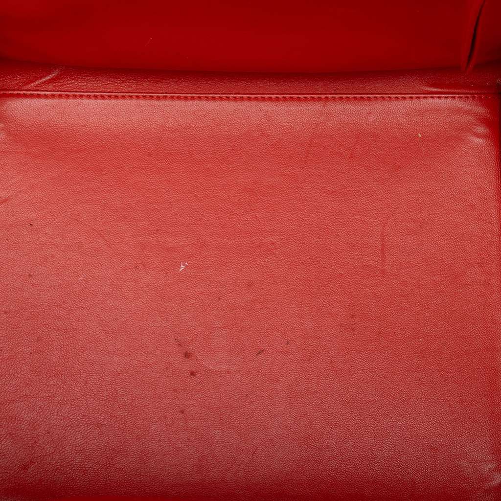 Celine Medium Leather Phantom Luggage Tote Orange Leather Good condition - Model View