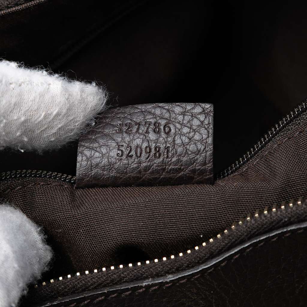 Gucci GG Crystal Abbey D Ring Shoulder Bag Brown Canvas Good condition - Box View