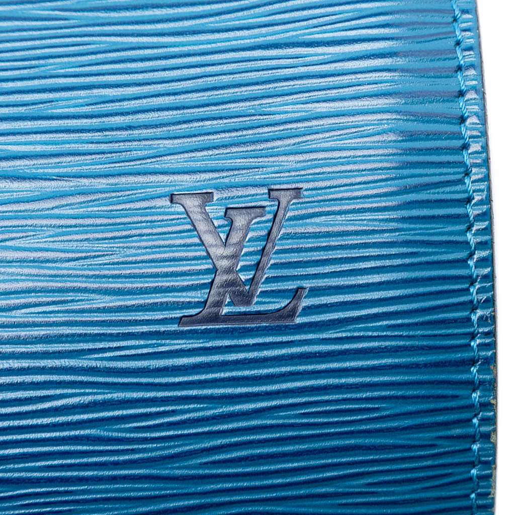 Louis Vuitton Epi Soufflot Blue Leather Good condition - Box View