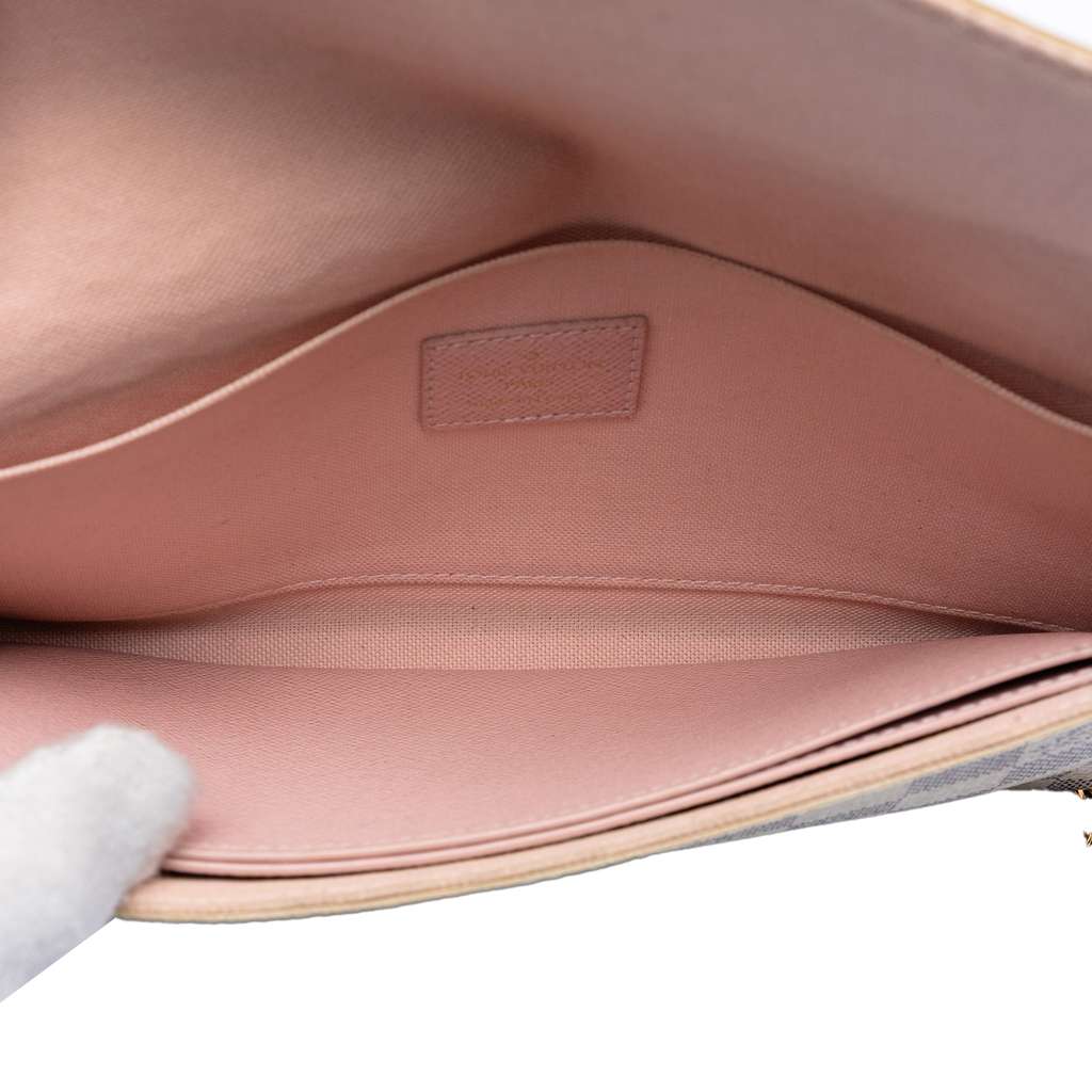 Louis Vuitton Damier Azur Pochette Felicie White Good condition - Model View