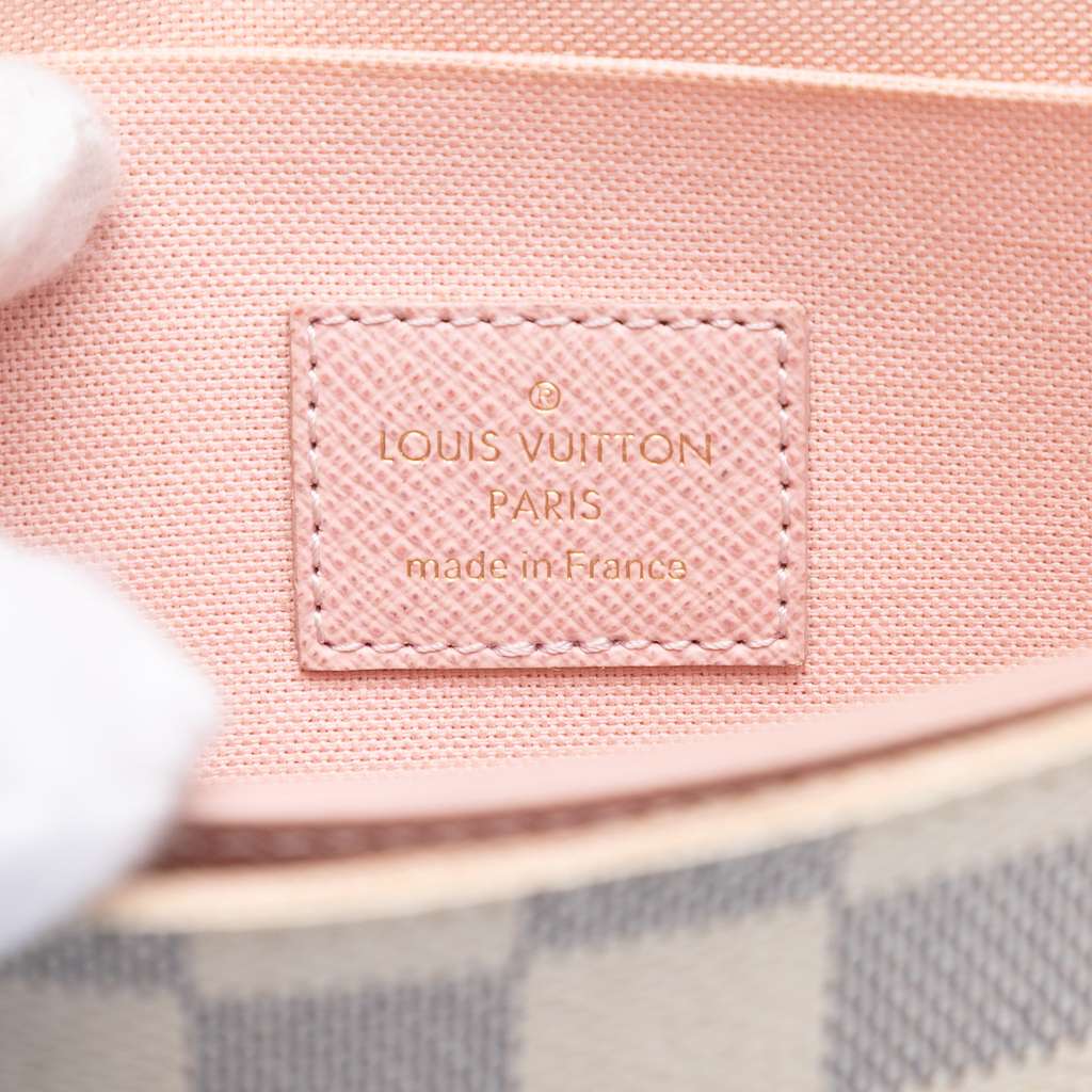 Louis Vuitton Damier Azur Pochette Felicie White Good condition - Box View