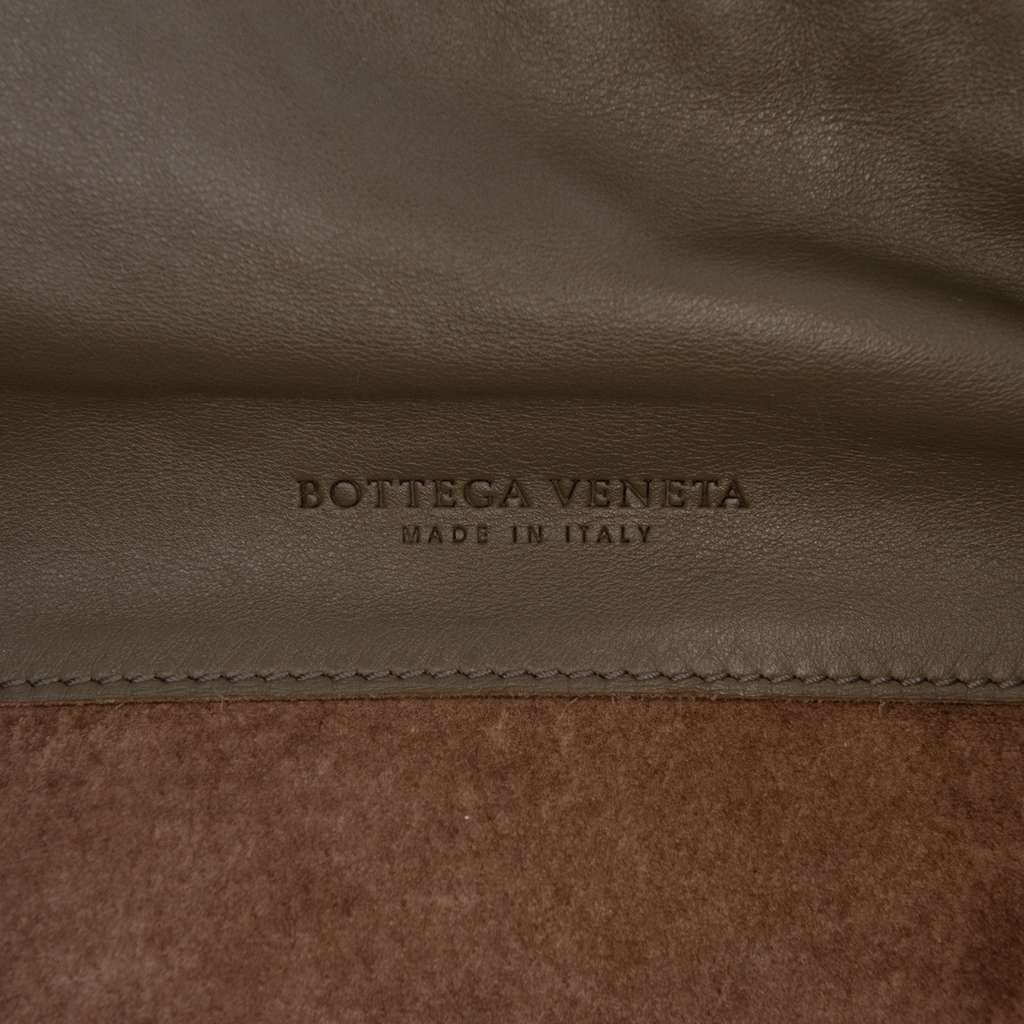 Bottega Veneta Intrecciato Trimmed Nappa Satchel Brown Leather Good condition - Box View