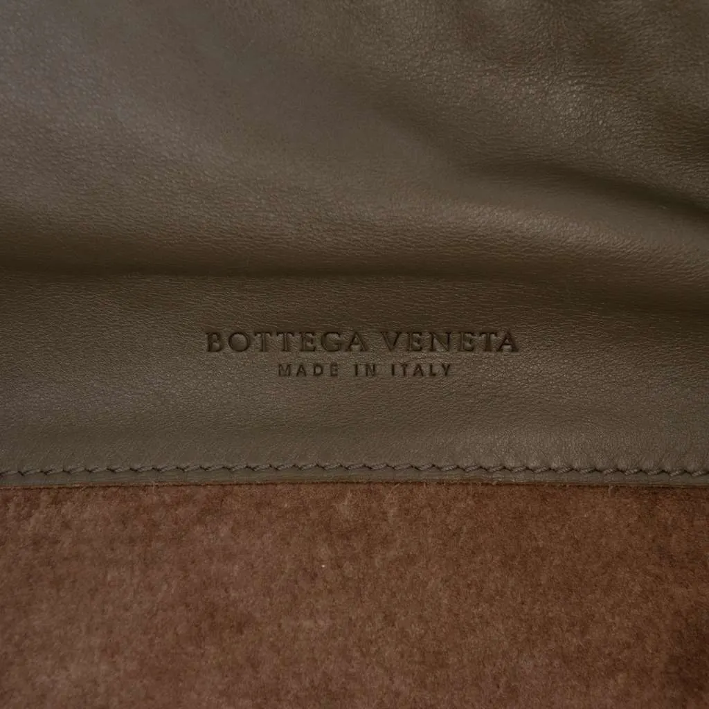 Bottega Veneta Intrecciato Trimmed Nappa Satchel Brown Leather Very good - Box View