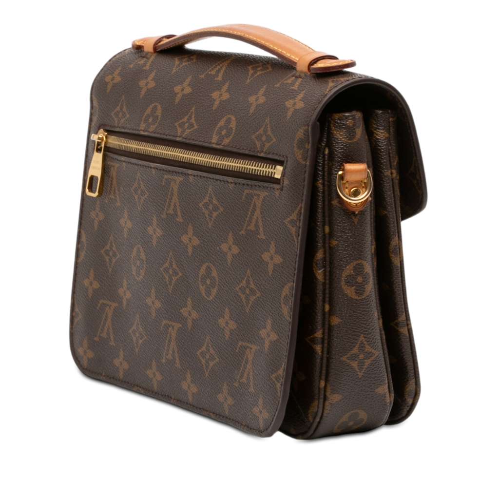 Louis Vuitton Monogram Pochette Metis Brown Good condition - Back View