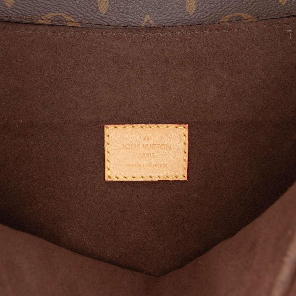 Louis Vuitton Monogram Pochette Metis Brown Good condition - Box View