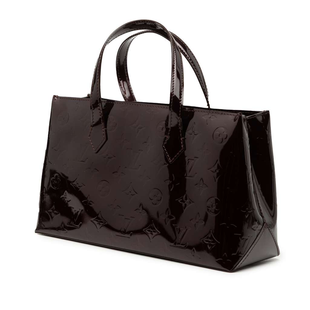 Louis Vuitton Monogram Vernis Wilshire PM Purple Leather Good condition - Back View