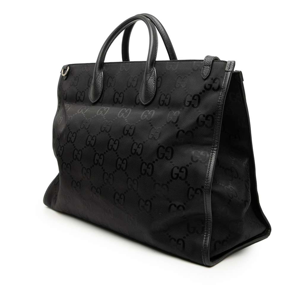 Gucci GG Econyl Off The Grid Convertible Tote Black Good condition - Back View