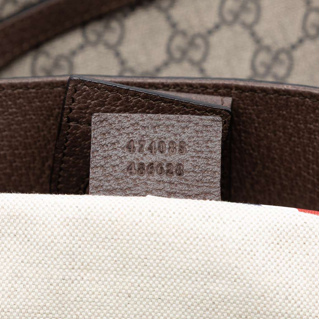 Gucci Medium GG Supreme Courrier Soft Tote Brown Canvas Good condition - Box View