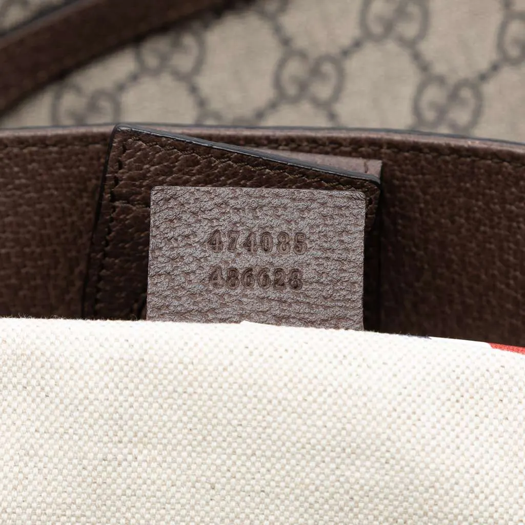 Gucci Medium GG Supreme Courrier Soft Tote Brown Canvas Good - Box View