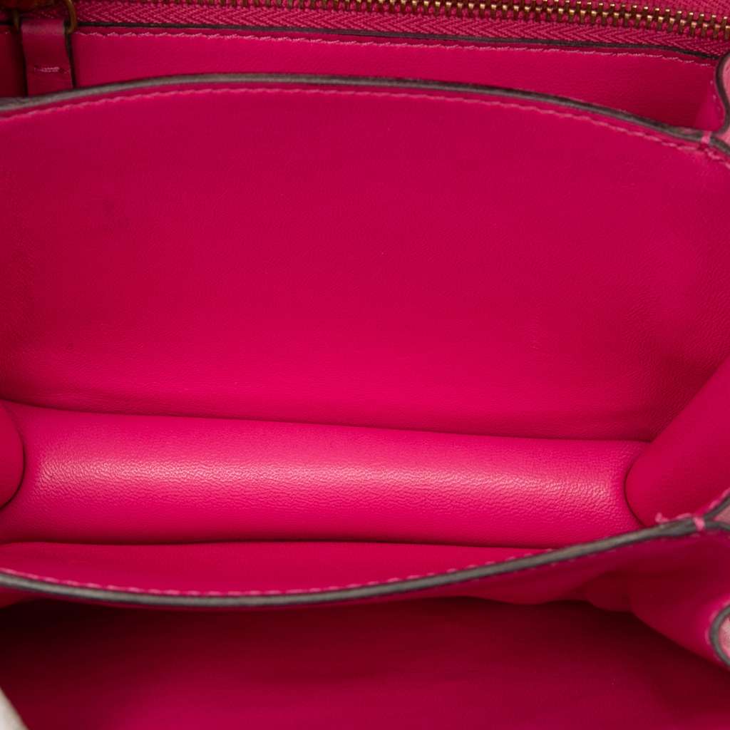 Celine Small Calfskin Classic Box Pink Leather Good condition - Model View