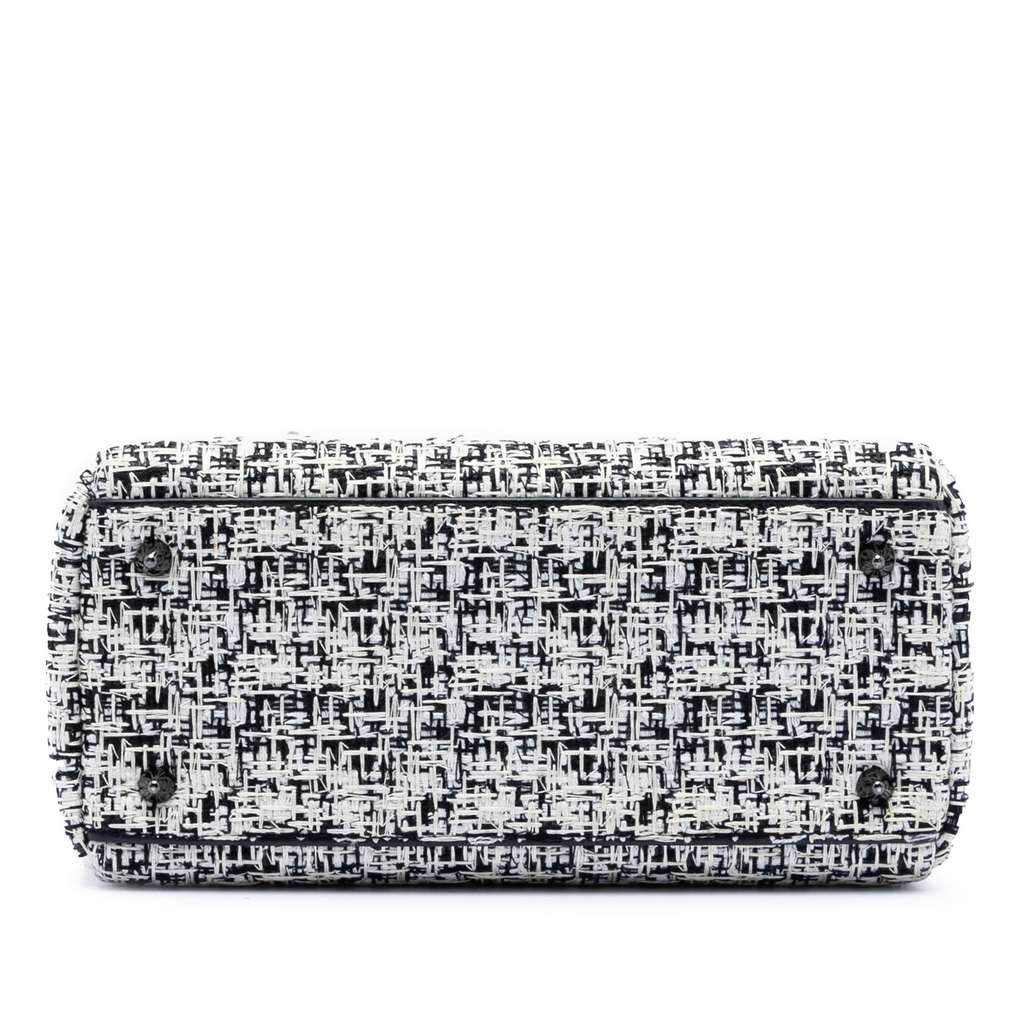 Dior Medium Tweed Lady Dior White Tweed Good condition - Inside View