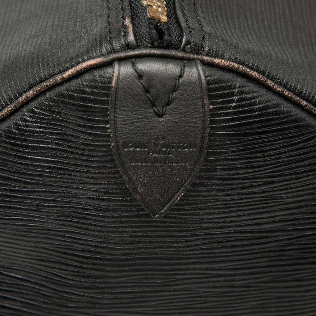 Louis Vuitton Epi Keepall 50 Black Leather Fair condition - Box View