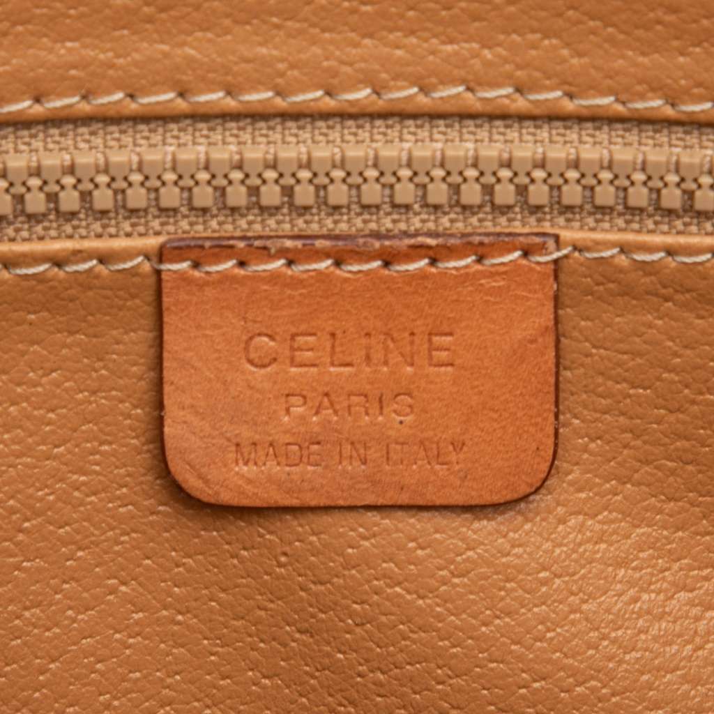 Celine Macadam Coated Canvas Handbag Brown Canvas Good condition - Box View