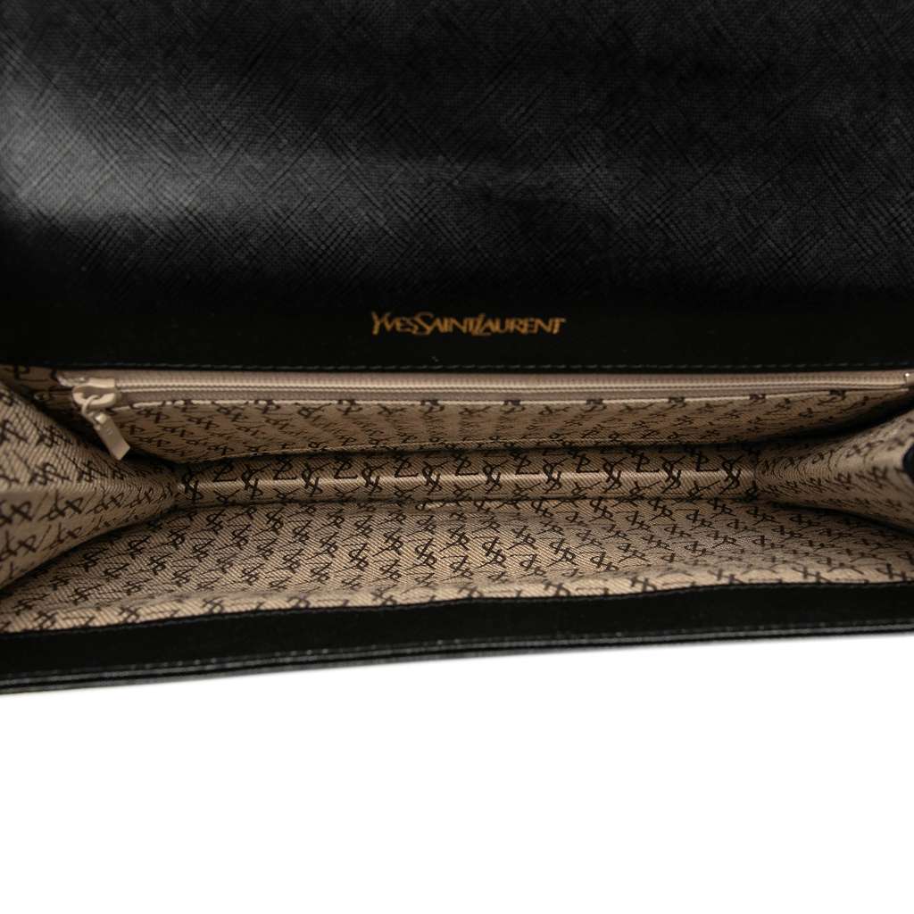 Saint Laurent Leather Clutch Black Leather Good condition - Model View