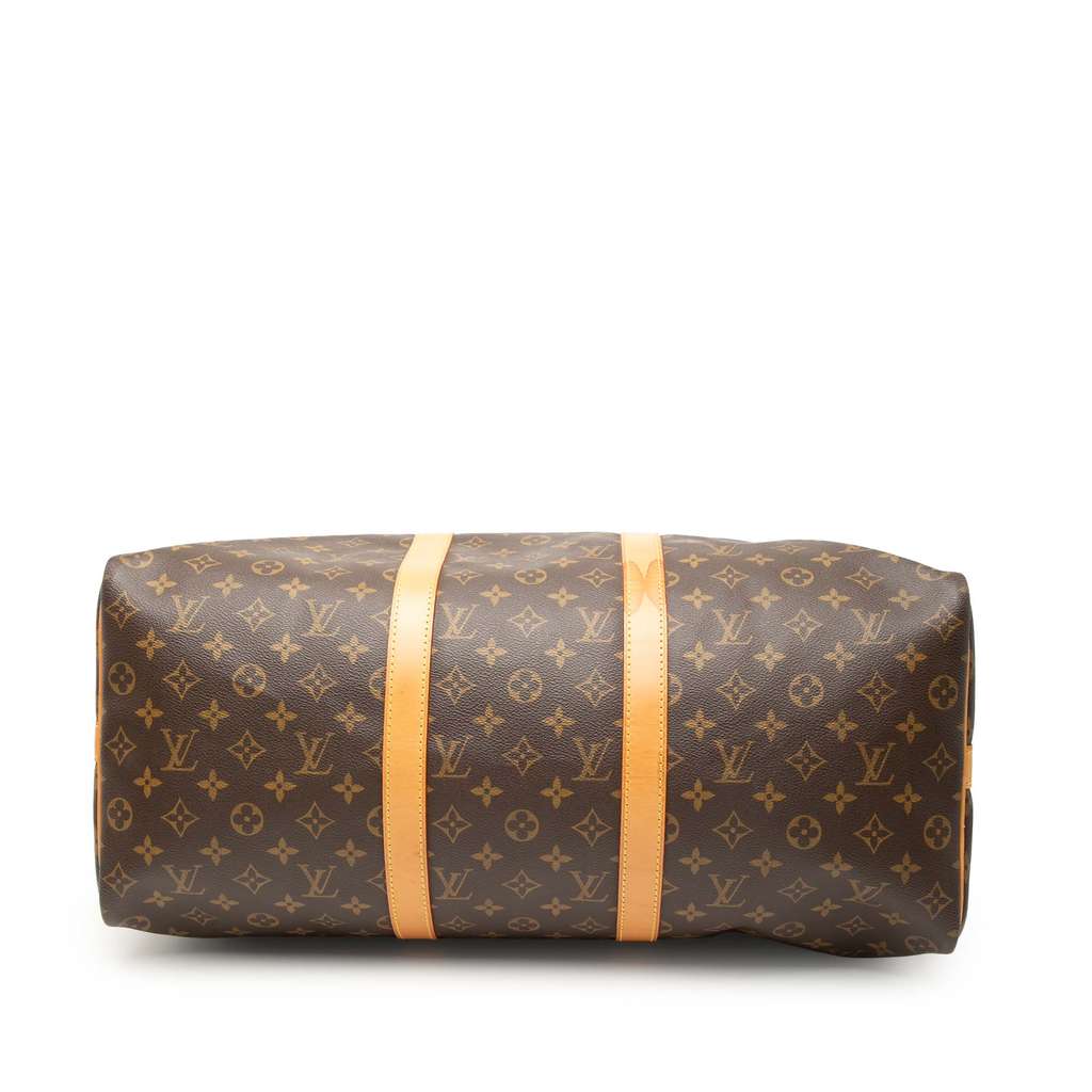 Louis Vuitton Monogram Keepall Bandouliere 50 Brown Good condition - Inside View