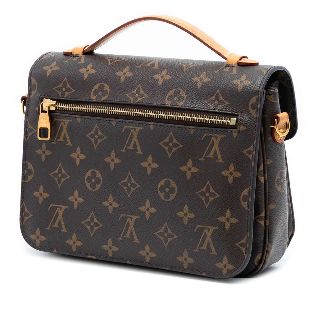 Louis Vuitton Monogram Pochette Metis Brown Good condition - Back View