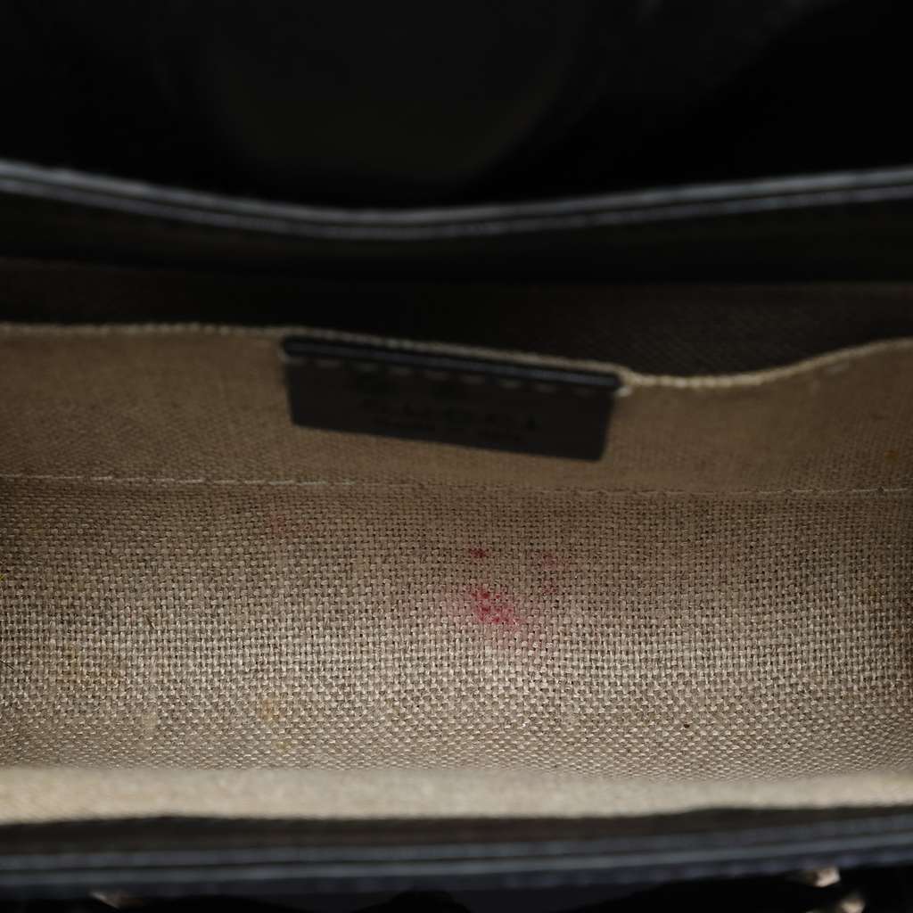 Gucci Mini Microguccissima Emily Crossbody Black Leather Good condition - Model View