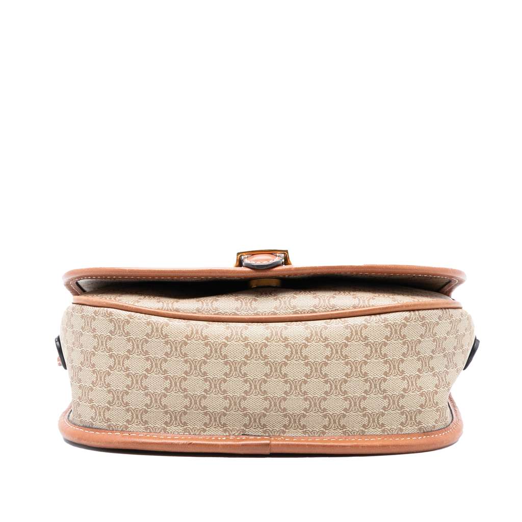 Celine Macadam Coated Canvas Crossbody Brown Canvas Good condition - Inside View