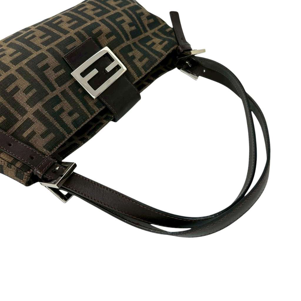 Fendi Zucca Canvas Shoulder Bag Brown Canvas Good condition - Box View