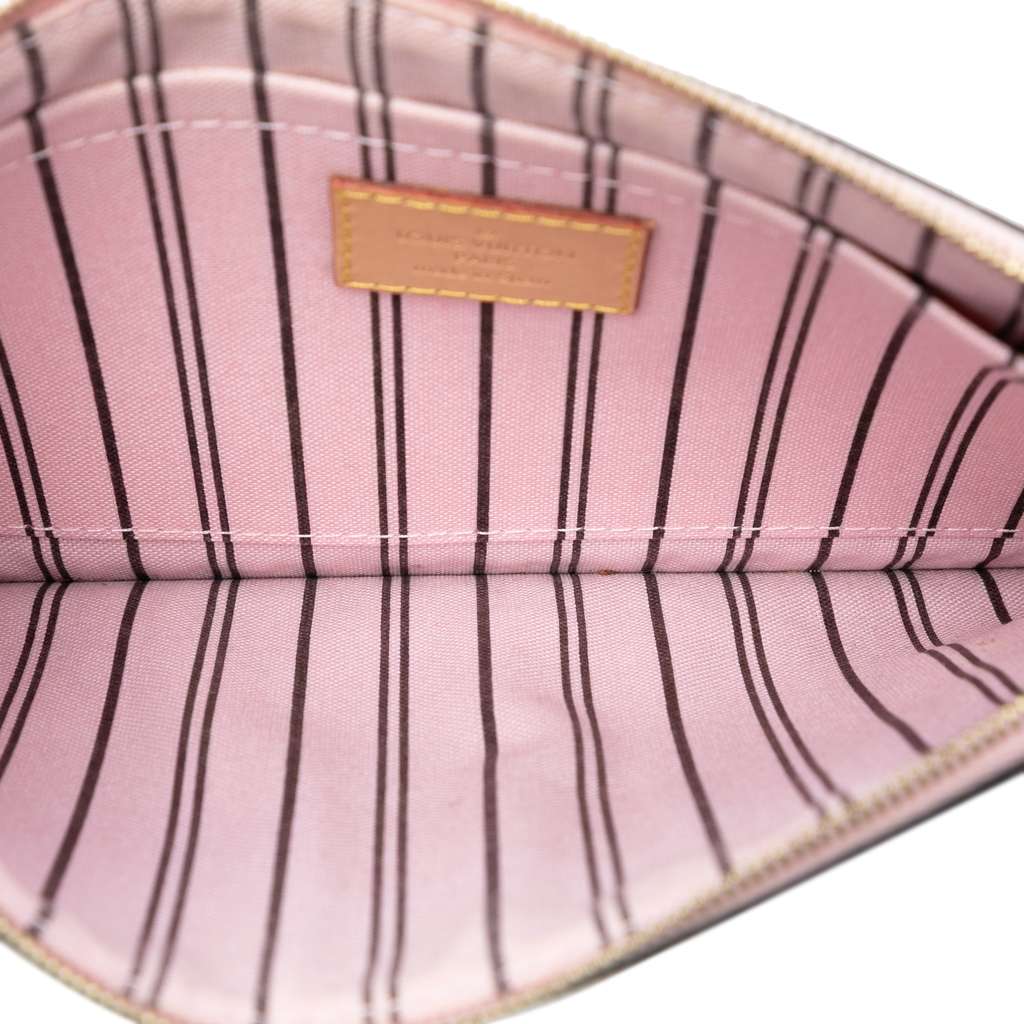 Louis Vuitton Monogram Neverfull MM Pouch Brown Good condition - Model View