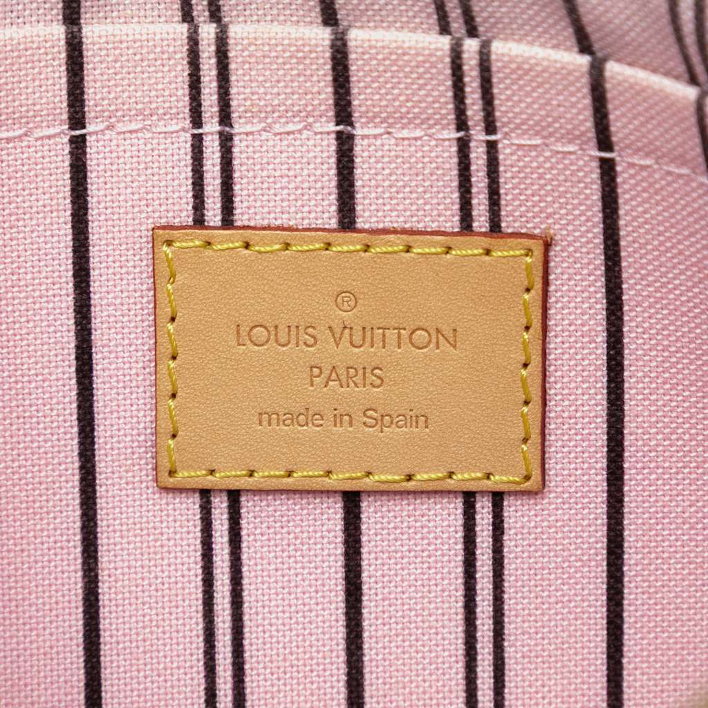 Louis Vuitton Monogram Neverfull MM Pouch Brown Good condition - Box View