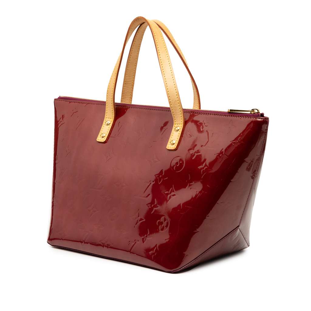 Louis Vuitton Monogram Vernis Bellevue PM Red Leather Good condition - Back View