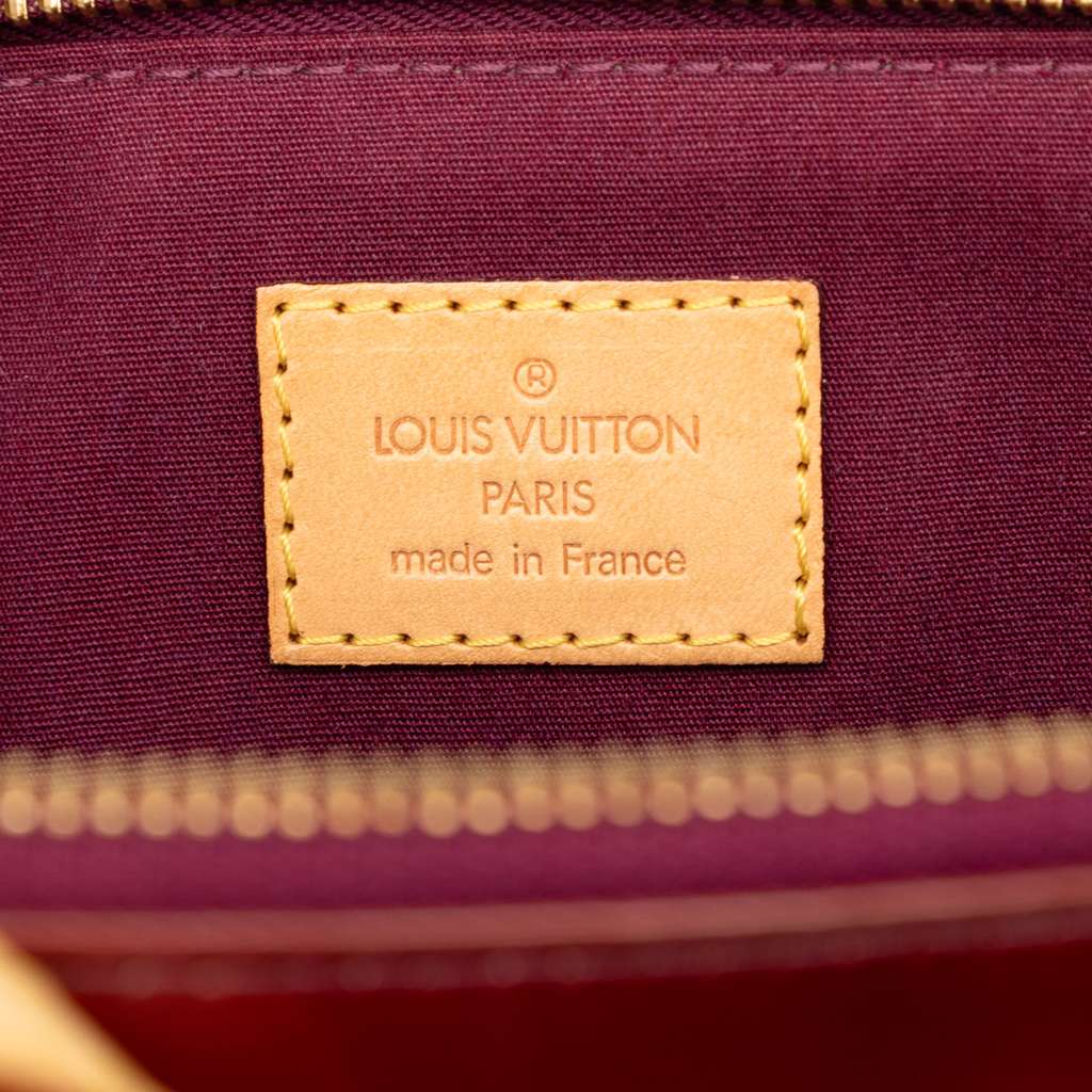 Louis Vuitton Monogram Vernis Bellevue PM Red Leather Good condition - Box View