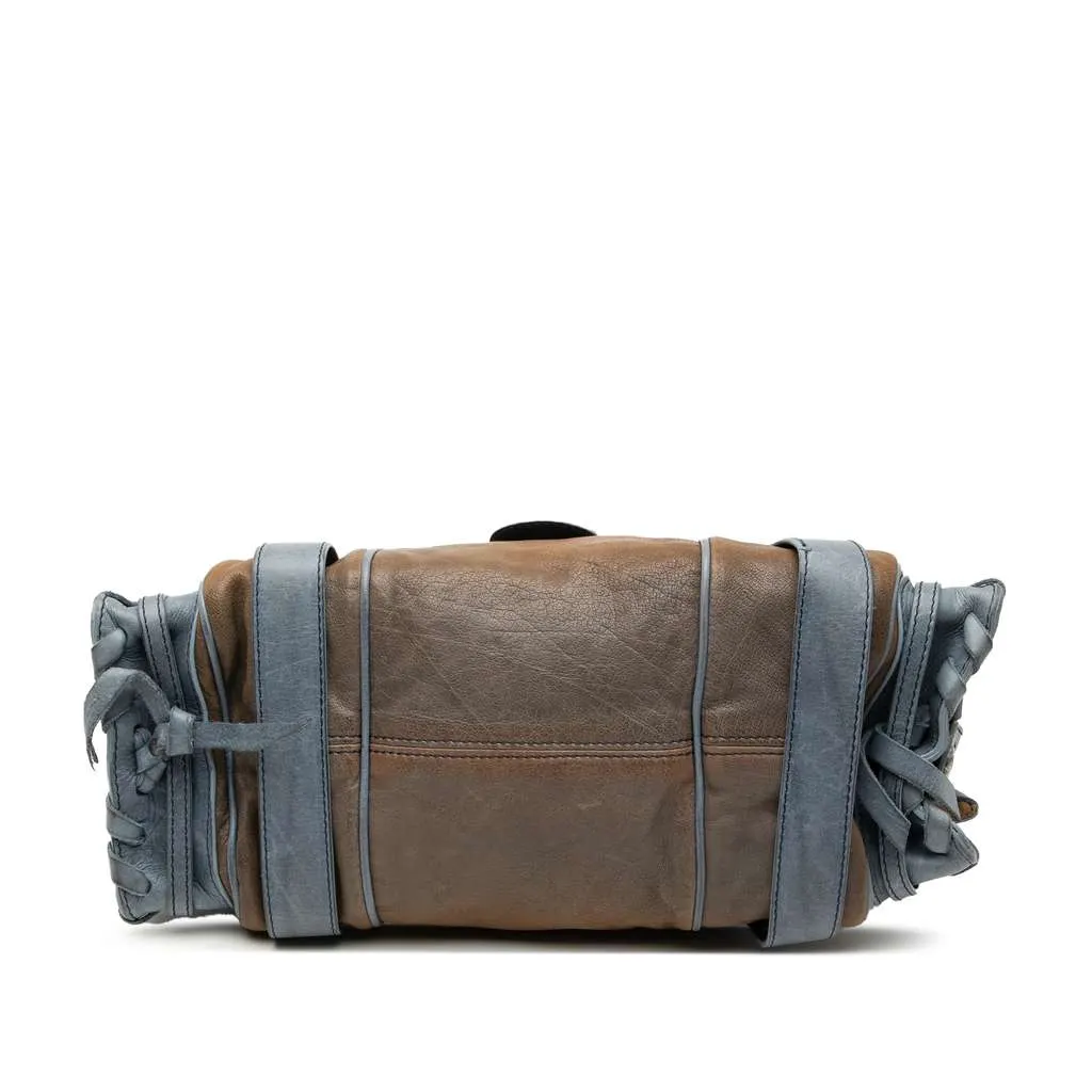 Chloé Medium Leather Silverado Shoulder Bag Brown Leather Good - Inside View