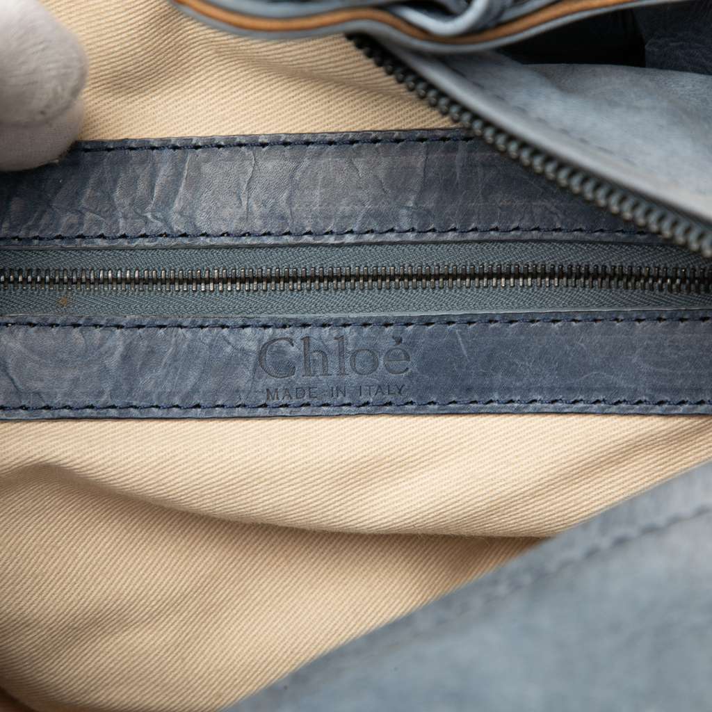 Chloé Medium Leather Silverado Shoulder Bag Brown Leather Good condition - Box View