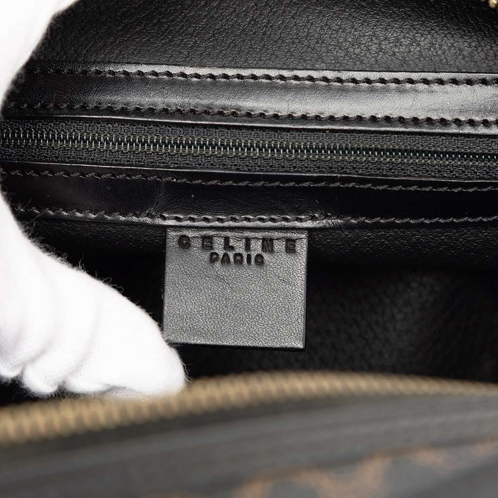 Celine Macadam Coated Canvas Dome Handbag Brown Canvas Good condition - Box View