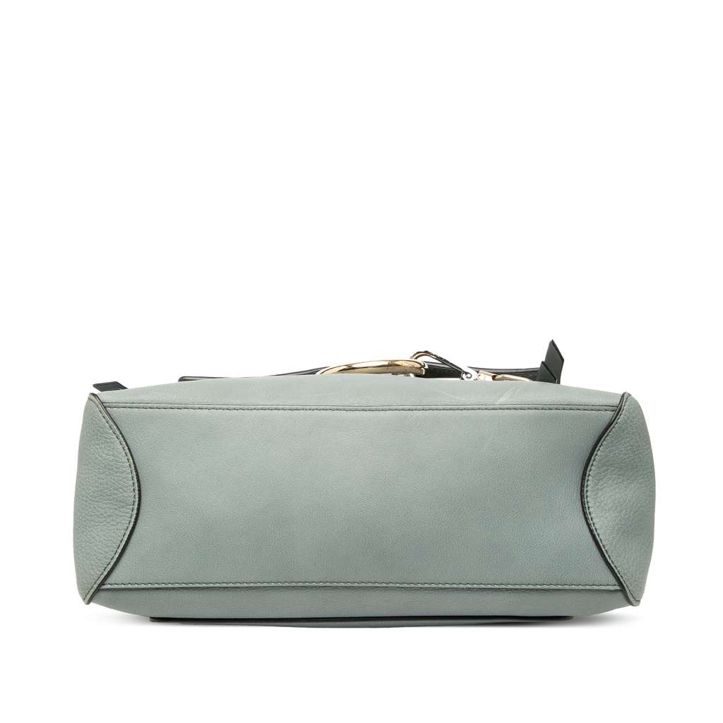 Chloé Small Leather Faye Day Satchel Blue Leather Good condition - Inside View