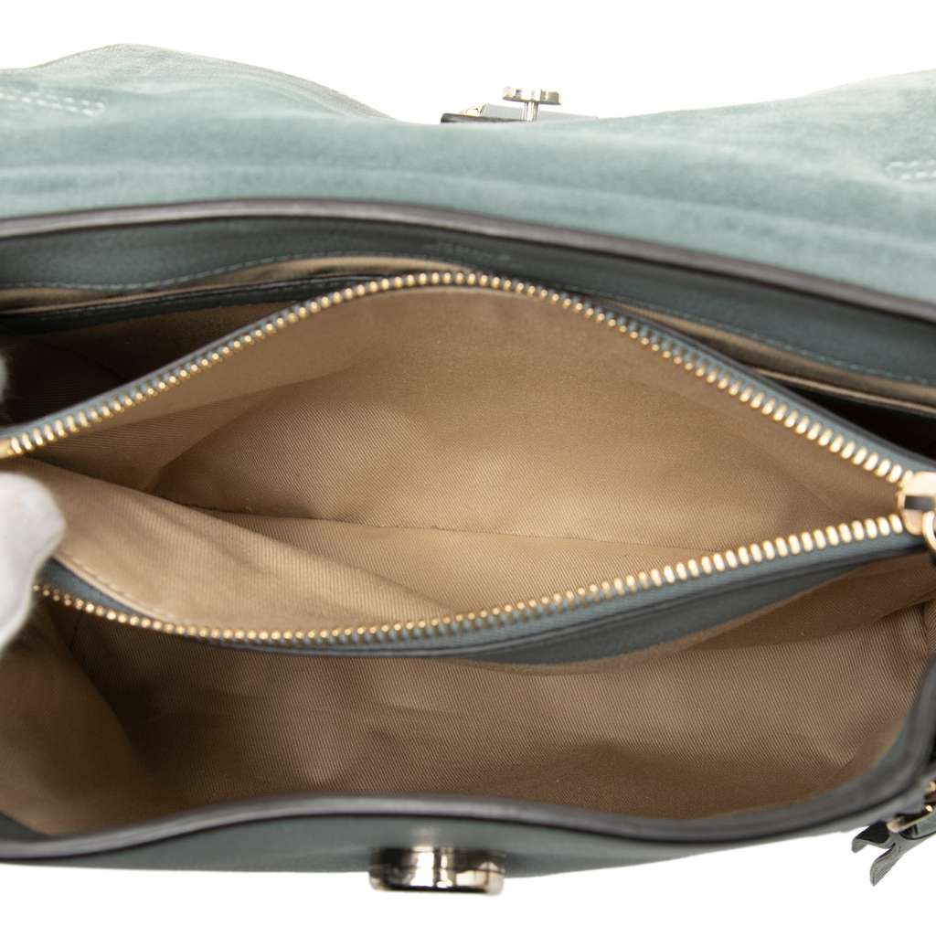 Chloé Small Leather Faye Day Satchel Blue Leather Good condition - Model View