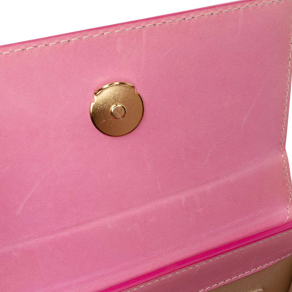Jacquemus Leather Le Chiquito Moyen Pink Leather Fair condition - Box View