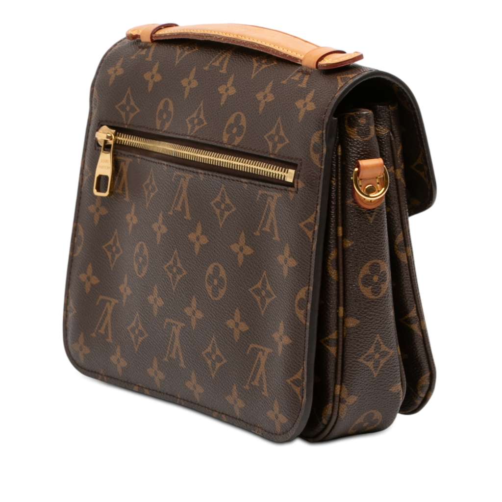 Louis Vuitton Monogram Pochette Metis Brown Good condition - Back View