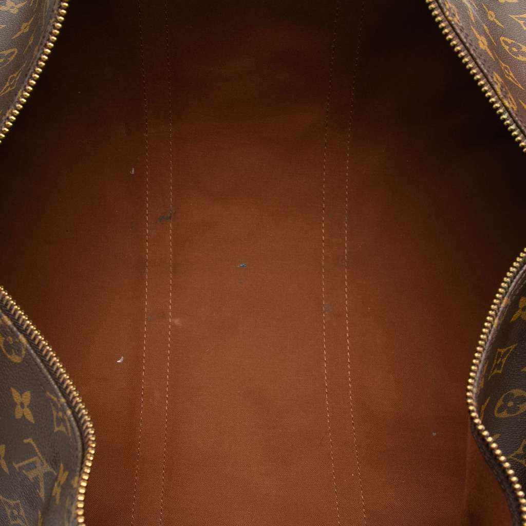 Louis Vuitton Monogram Keepall Bandouliere 55 Brown Fair condition - Model View