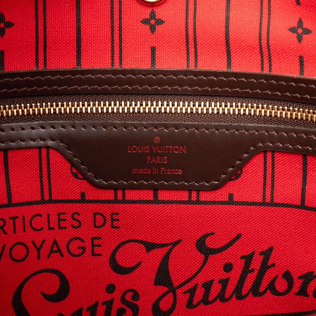 Louis Vuitton Damier Ebene Neverfull PM Brown Good condition - Box View