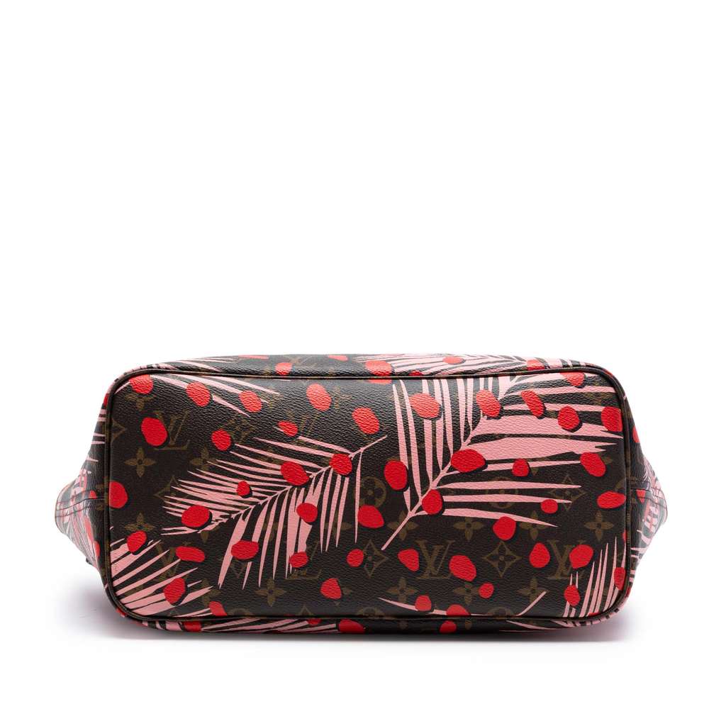 Louis Vuitton Monogram Jungle Dots Neverfull MM Brown Good condition - Inside View