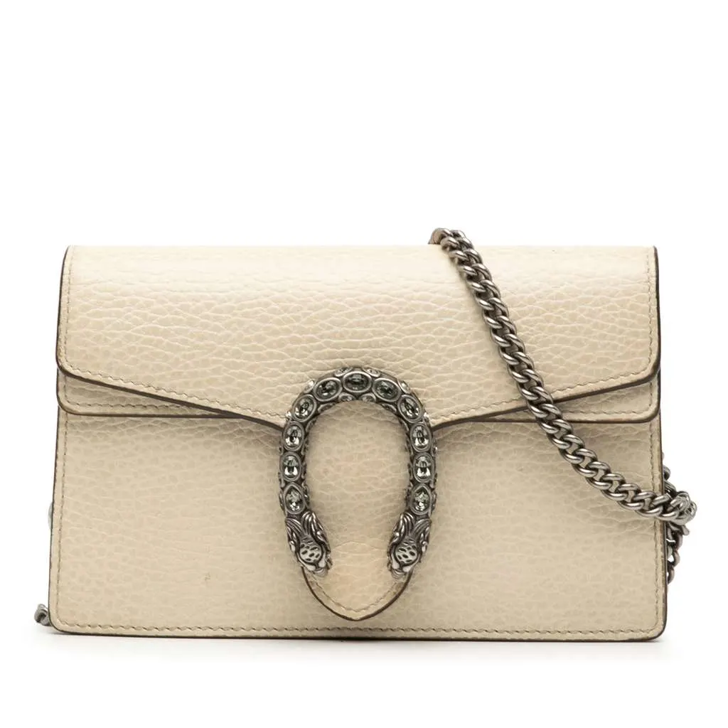 Gucci Mini Dionysus Leather Crossbody Brown Leather Very good - Front View