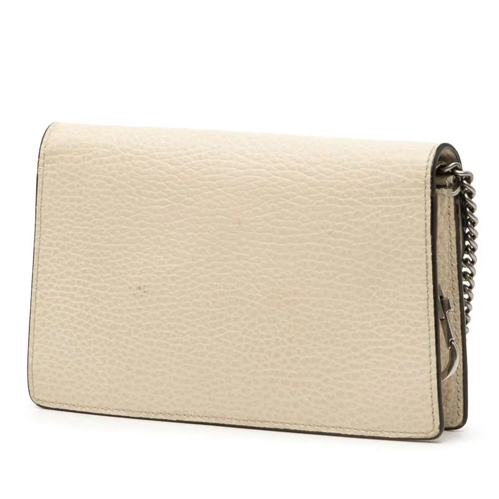 Gucci Mini Dionysus Leather Crossbody Brown Leather Very good - Back View