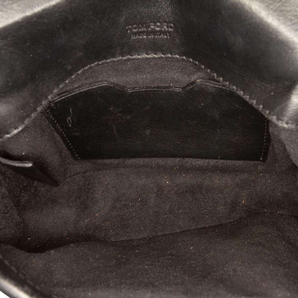 Tom Ford Mini Leather Natalia Crossbody Black Leather Good condition - Model View