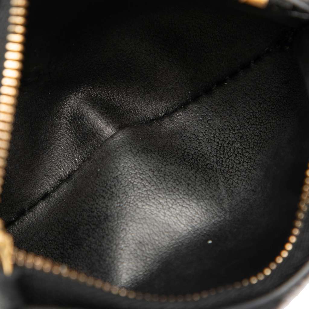 Louis Vuitton Monogram Empreinte Victorine Tri-fold Wallet Black Leather Good condition - Box View